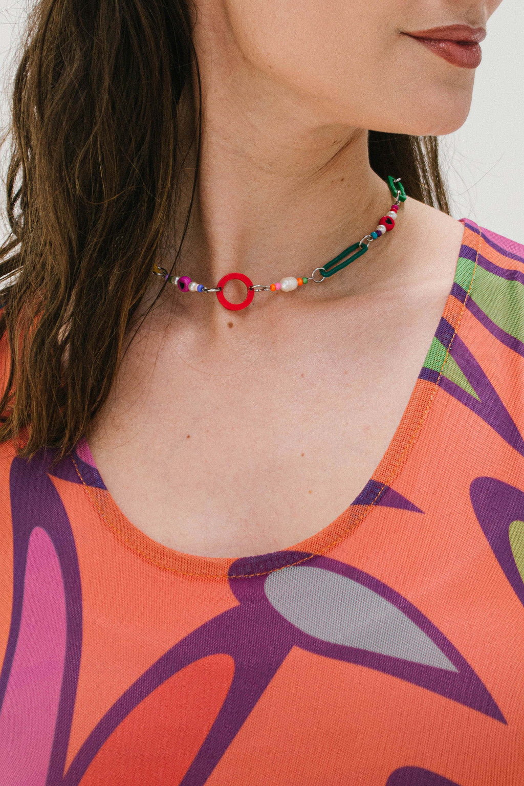 Vestido Arabescos Naranja