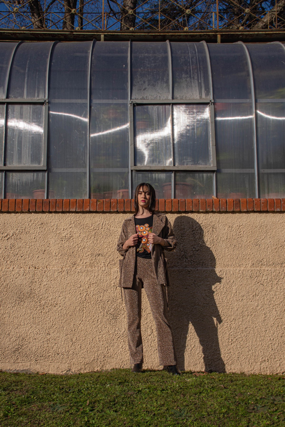 Pantalón Lurex Oro Viejo