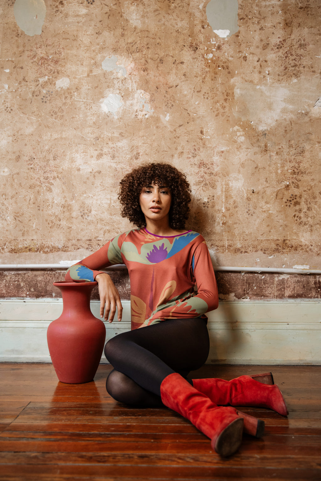 Remera Pensamiento Terracota