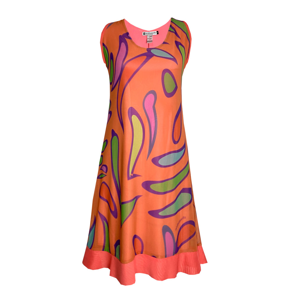 Vestido Arabescos Naranja